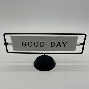 Hearth & Hand Magnolia 'Good Day / Good Night' Reversible Sign Black & White